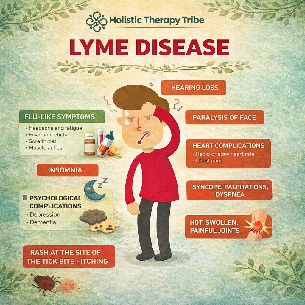 flu like symptoms relate to lyme