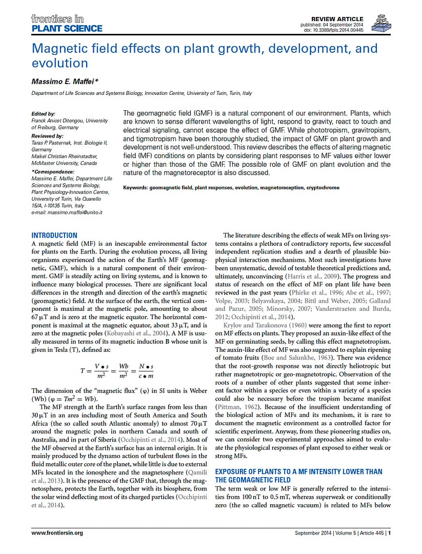 Frontiers in plant science