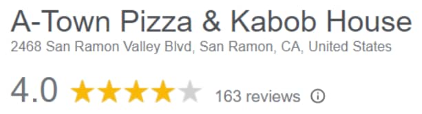 Atown-Pizza-Restaurant-Google-Ratings